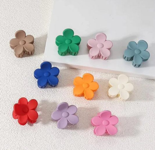 Shine Finish Floral Hair Clip  Pair/ 1pc