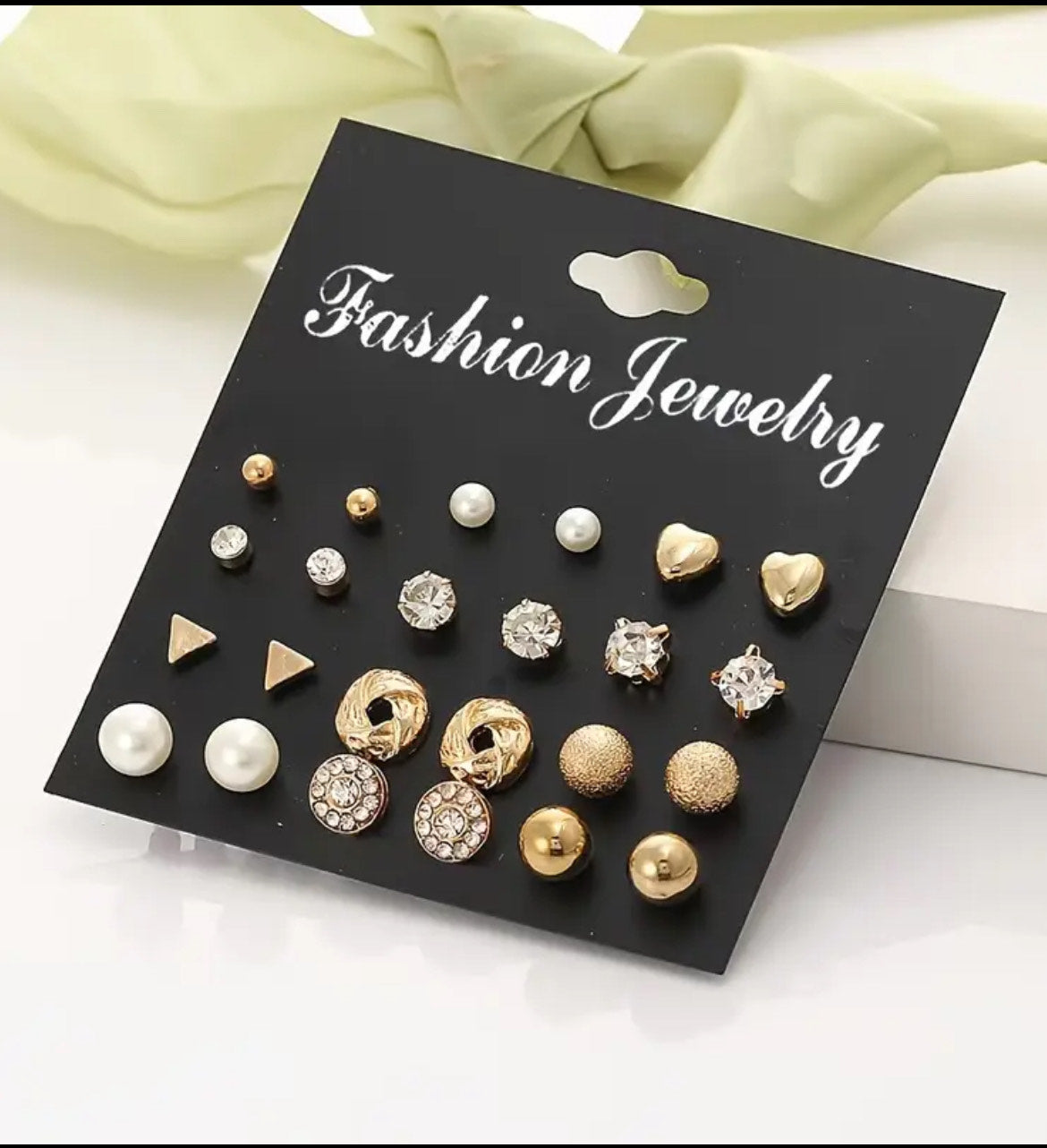 Stylish Imitation Pearl Geometric Earrings