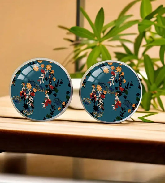 Elegant Blue Earrings